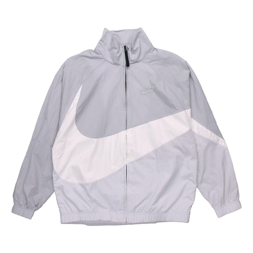 Vetrovka Nike Sportswear Big Swoosh Woven Jacket Siva | AR3133-012