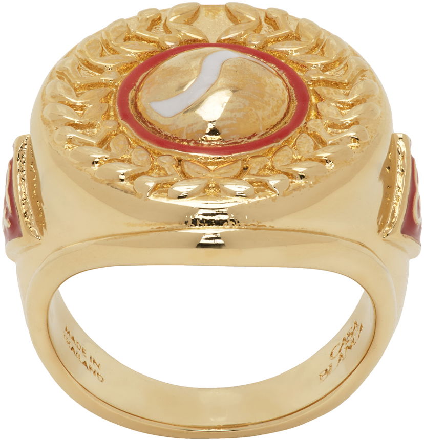 Prstan Casablanca Sports Medallion Ring Bež | JW-174-01