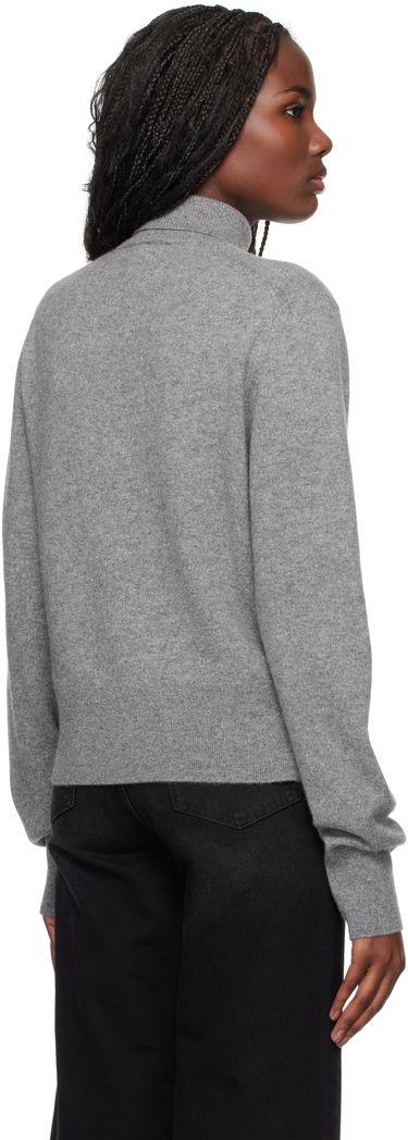 Pleteni pulover TOTEME TOTEME Cropped Turtleneck Sweater Siva | 244-WRT0405-YA0016, 2