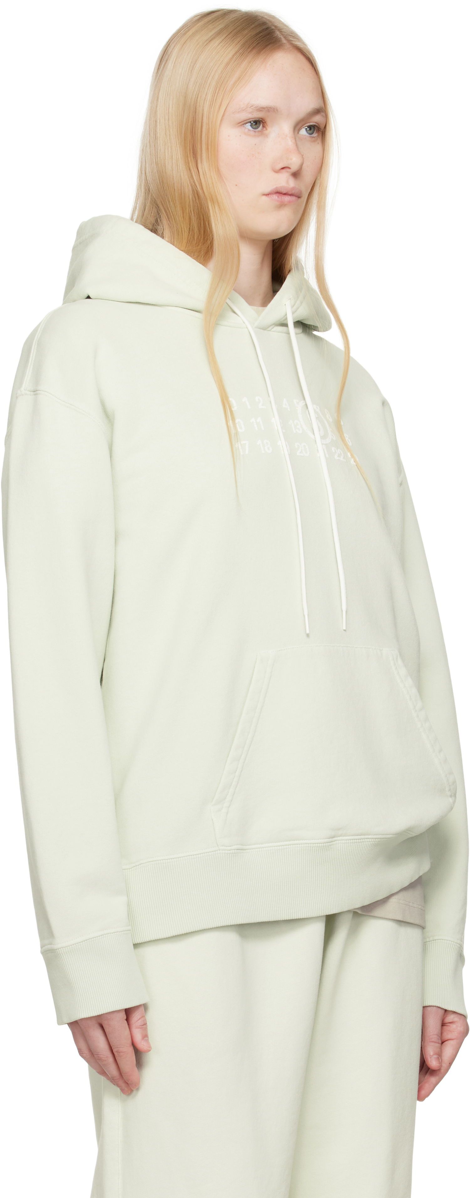 Pulover Maison Margiela MM6 Maison Margiela Unbrushed Sweat Jersey Hoodie Zelena | S62GU0138 M25004, 1