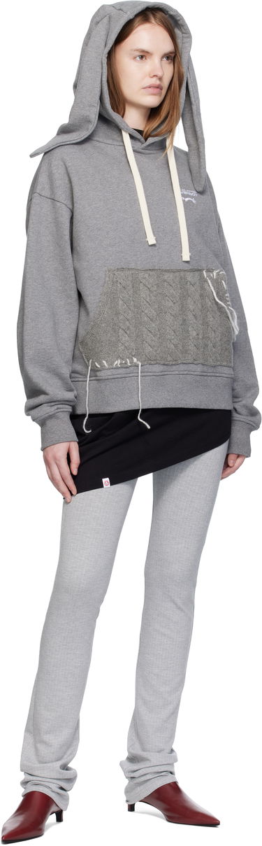 Pulover Charles Jeffrey Loverboy Charles Jeffrey LOVERBOY Patch Rabbit Ears Hoodie Siva | 52081002, 3