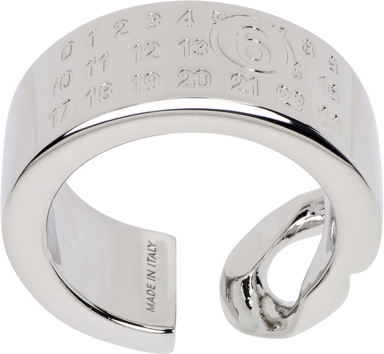 Prstan Maison Margiela Minimal Numeric Cuff Ring Kovinski | SM6UQ0103 P8371, 0