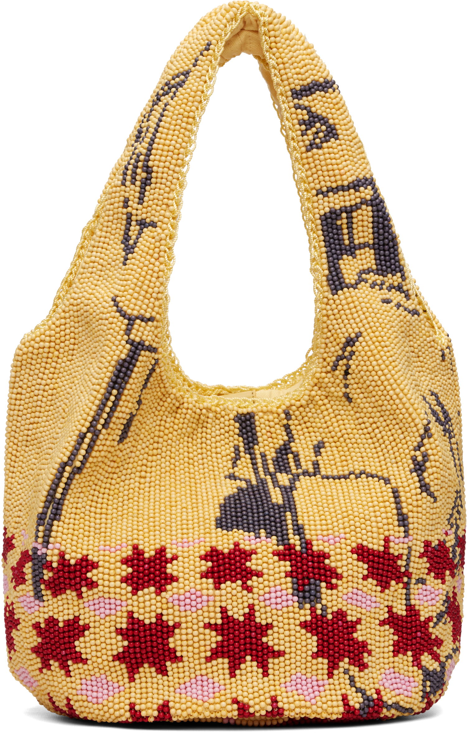 Tote bag JW Anderson JW Anderson Mini Patterned Beaded Shopper Tote Večbarvna | HB0744-FA0471, 0