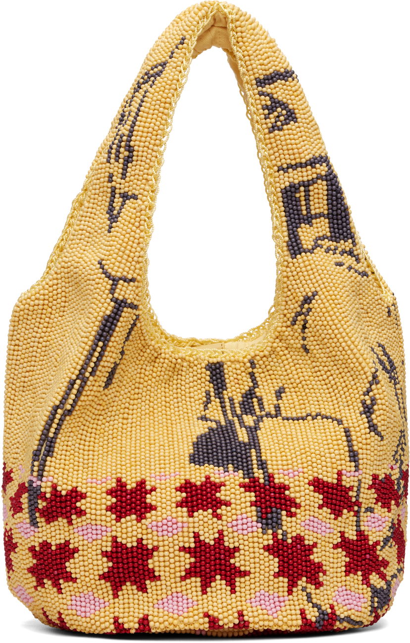 Tote bag JW Anderson JW Anderson Mini Patterned Beaded Shopper Tote Večbarvna | HB0744-FA0471