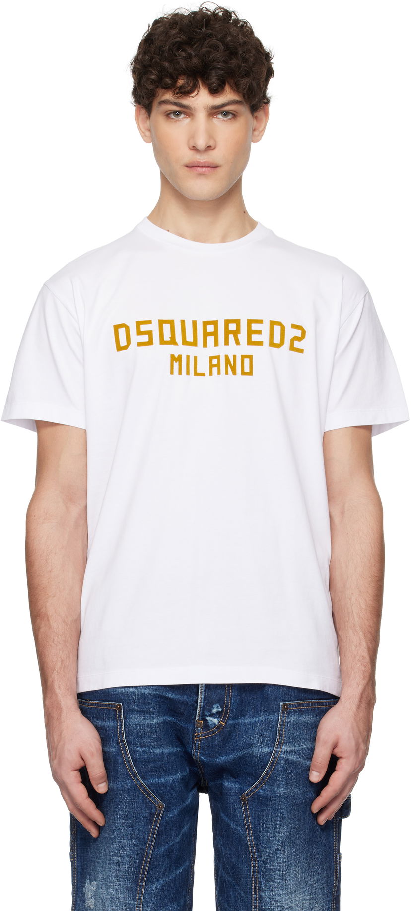 Majica DSQUARED2 Dsquared2 Cool Fit Milano T-Shirt Bela | S74GD1418_D20020