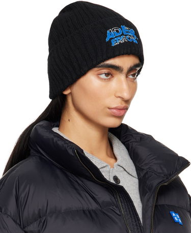 Beanie ADER ERROR Logo Embroidered Beanie Črna | BN26FYHW0501BK, 1