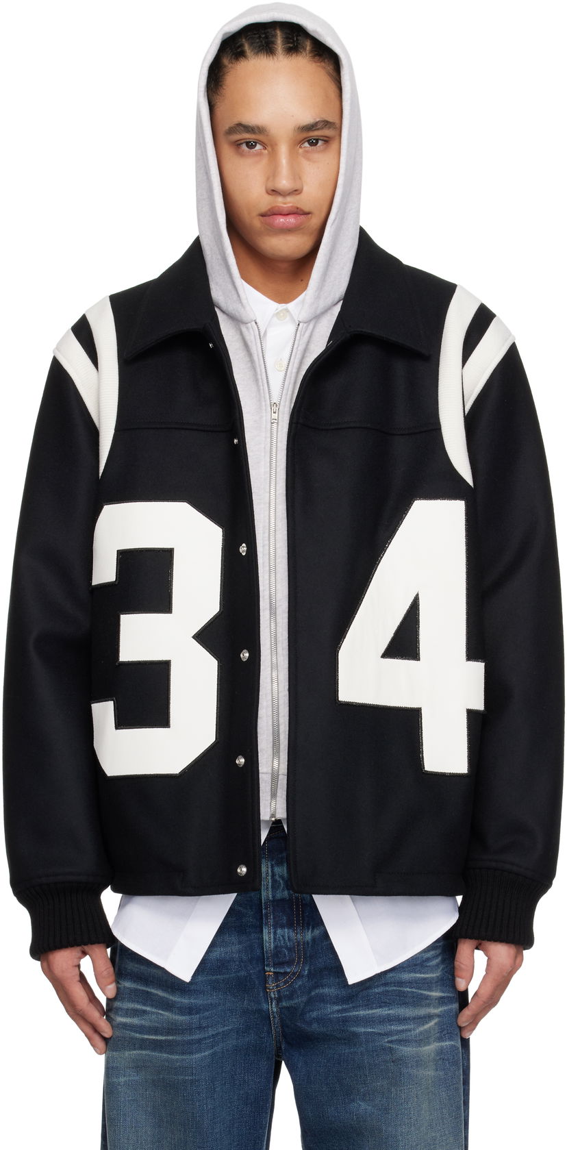 Bomber jakna Ambush AMBUSH Varsity Bomber Jacket Črna | 12115288