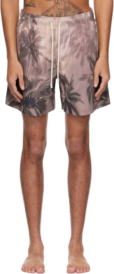 Kopalke Palm Angels Palm Angels Sunset Palm Swim Shorts Rjava | PMFD012S25FAB0026110, 0
