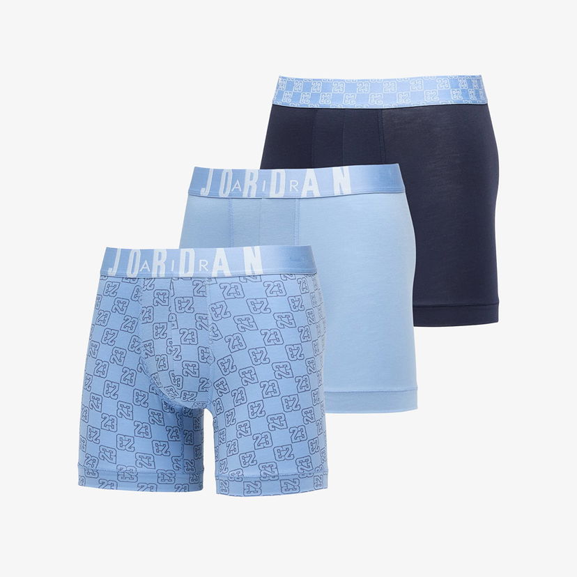 Boksarice Jordan Jordan Flight Modal 23 Monogram Boxer Brief 3-Pack Modra | JM0691-M0S