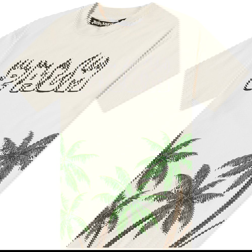 Majica Palm Angels Palms and Skulls Tee Bež | PMAA072S23JER0050155, 0