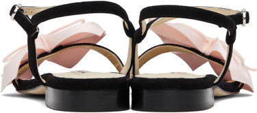 Nega čevljev Repetto Repetto Janice Bow Suede Sandals Črna | V4171CVD, 1