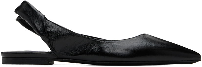 Oblačila BY FAR BY FAR Yasha Slingback Flats Črna | MWFFC024LL002BK001PL
