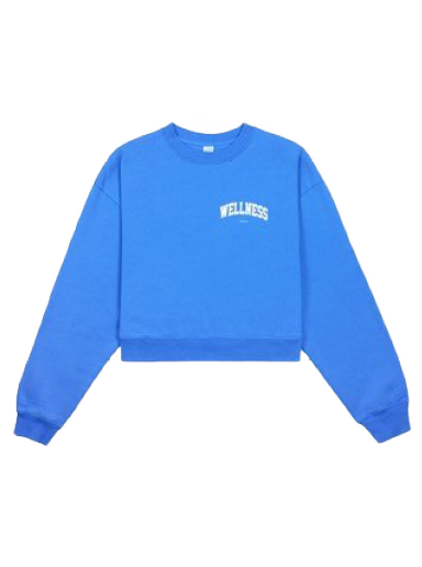 Pulover Sporty & Rich Wellness Ivy Cropped Crewneck Modra | CR624OC