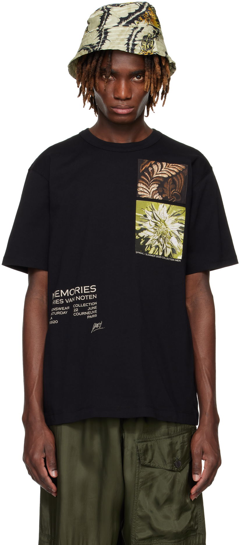 Majica Dries Van Noten Dries Van Noten Show Graphic Print T-Shirt Črna | 251-021109-1600