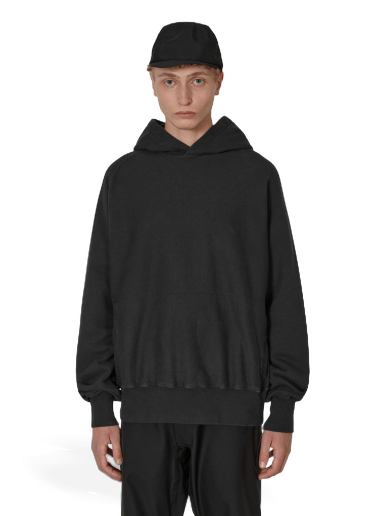 Pulover GR10K Compass Raglan Unbrushed Hoodie Črna | AW22GR6A4FJ OB