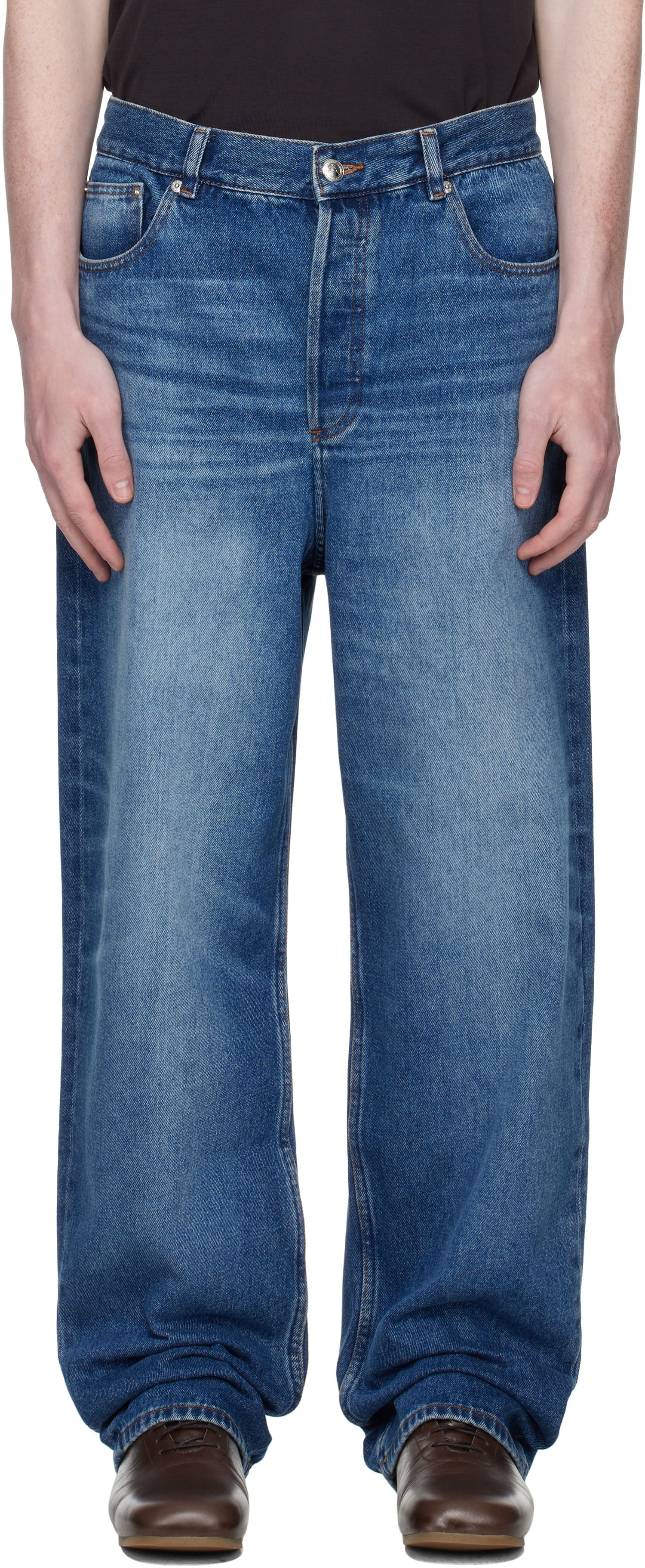 Kavbojke A.P.C. A.P.C. Solal Loose Fit Jeans Modra | COHAD-M09238, 0