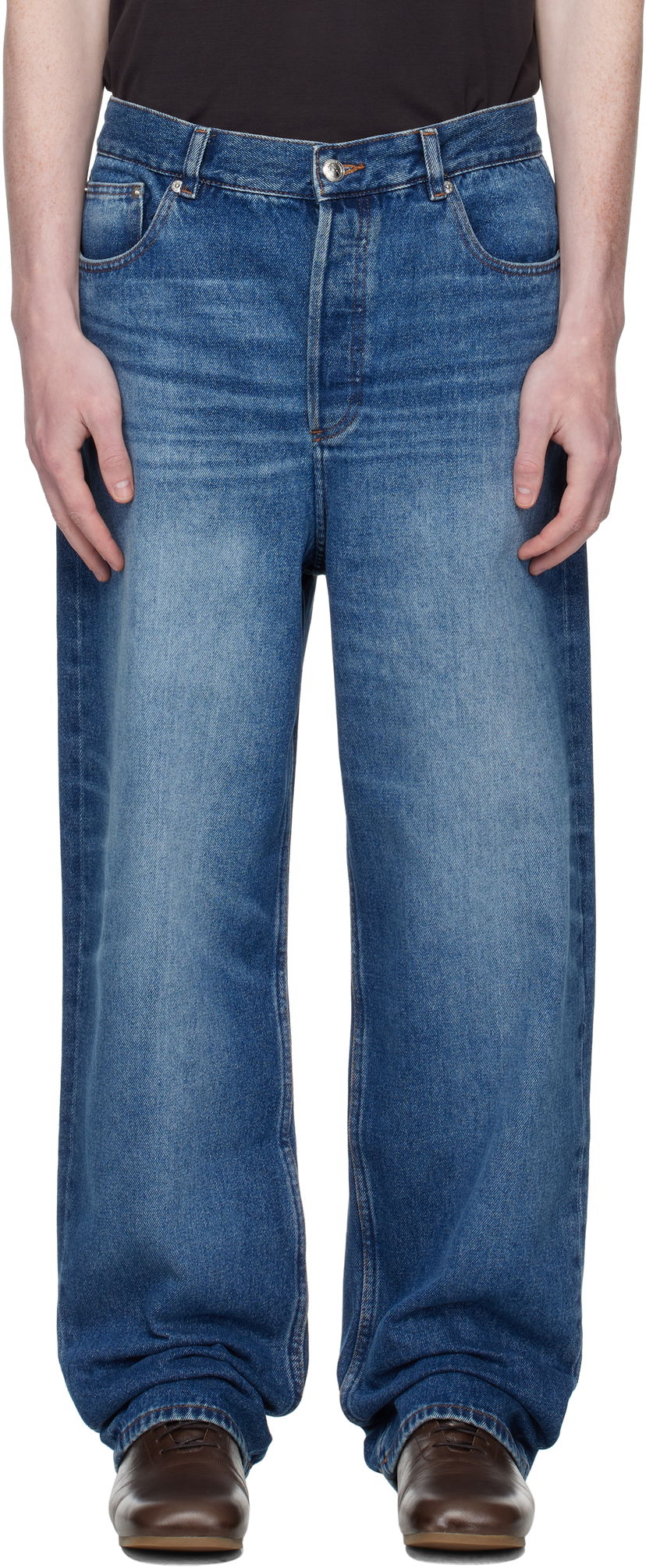 Kavbojke A.P.C. A.P.C. Solal Loose Fit Jeans Modra | COHAD-M09238