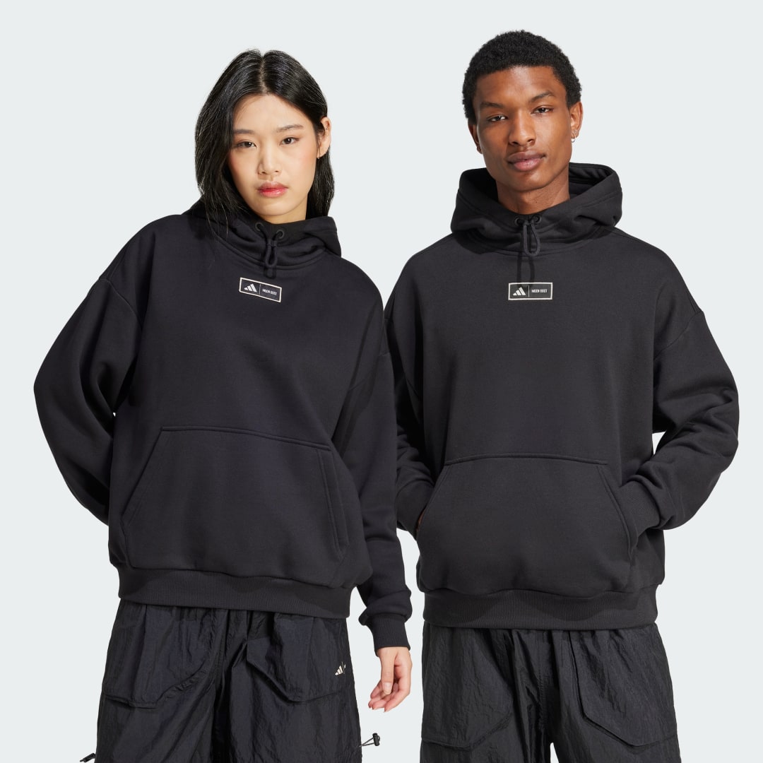 Pulover adidas Performance MOON BOOT x Oversized Hoodie Črna | IY8044, 0