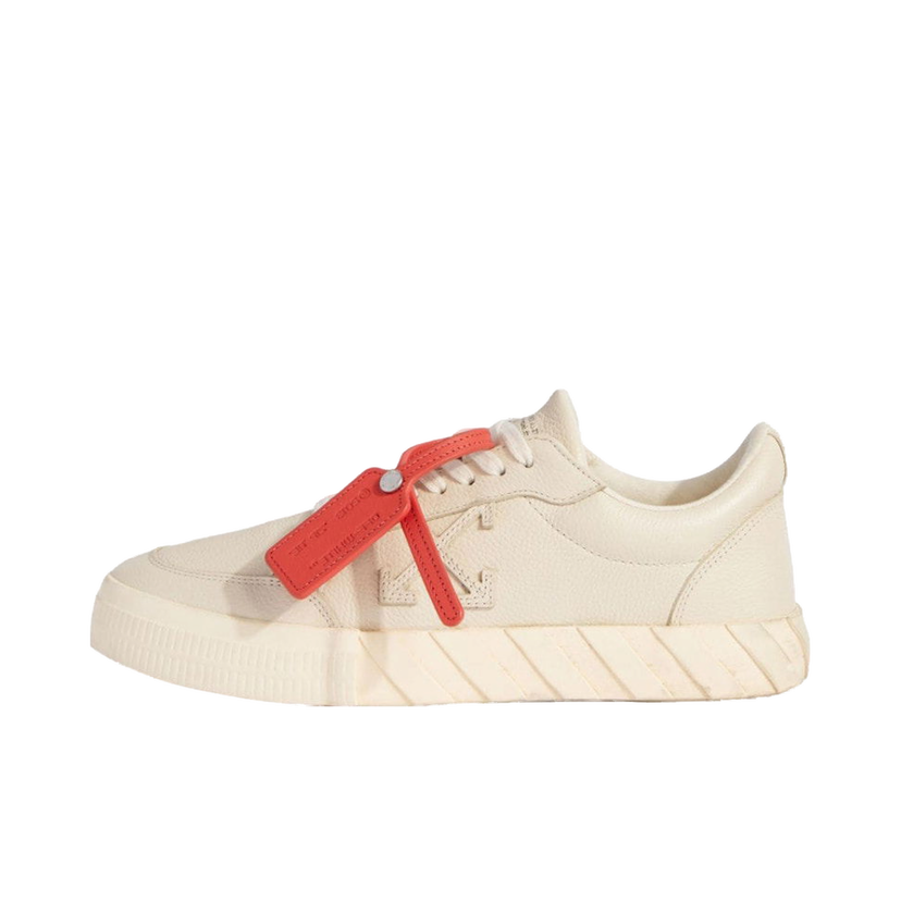 Superge in čevlji Off-White Vulcanized Low Calf Leather Beige Bež | OMIA085F23LEA0016161