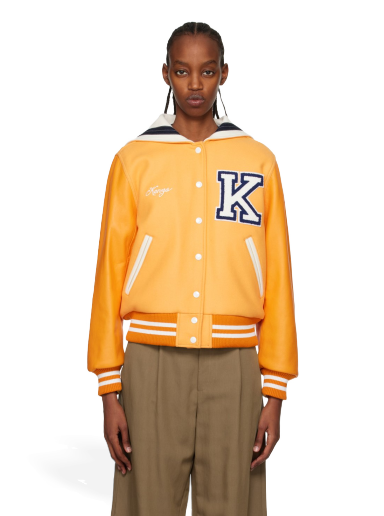 Bomber jakna KENZO Paris Embroidered Bomber Oranžna | FD52BL1609ON