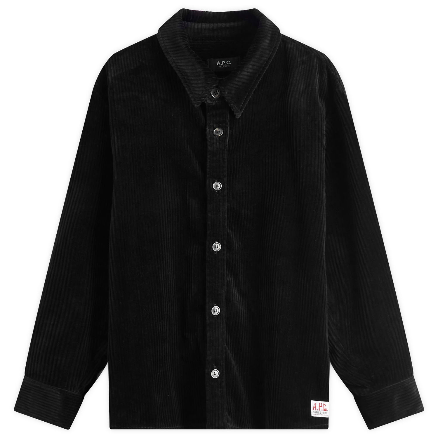Srajce A.P.C. A.P.C. Boris Corduroy Overshirt Črna | COHDW-H02811-LZZ, 0