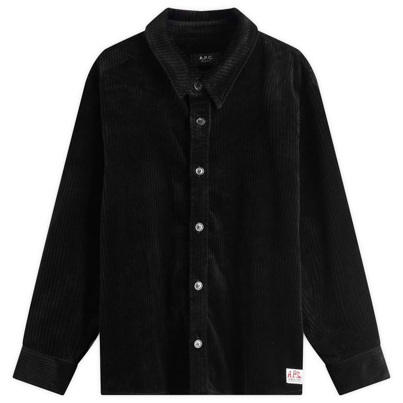 Srajce A.P.C. A.P.C. Boris Corduroy Overshirt Črna | COHDW-H02811-LZZ