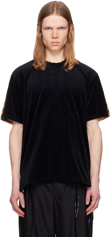 Majica Mastermind WORLD Mastermind World Regular Fit Switched Animal Velour T-Shirt Črna | MW25S14-TS001-018, 0