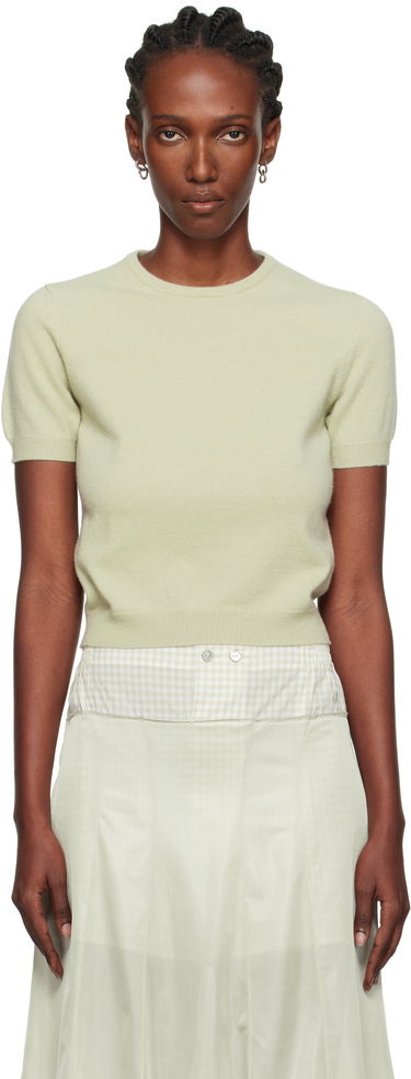 Pleteni pulover Maison Margiela Maison Margiela Crewneck Short Sleeve Sweater Zelena | S51HL0022 M13144, 0