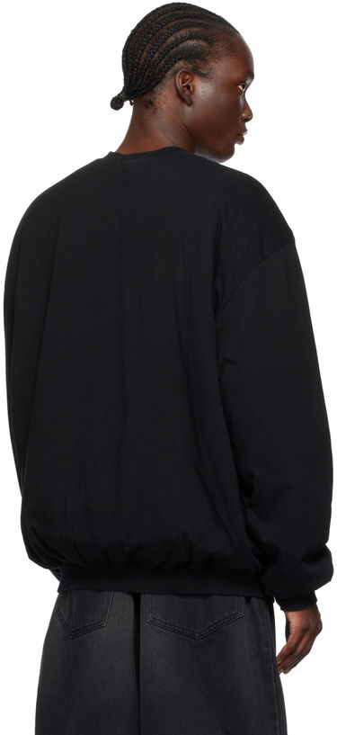 Pleteni pulover We11done We11done Padded Sweatshirt Črna | WD-TS2-24-785-U-BK, 2