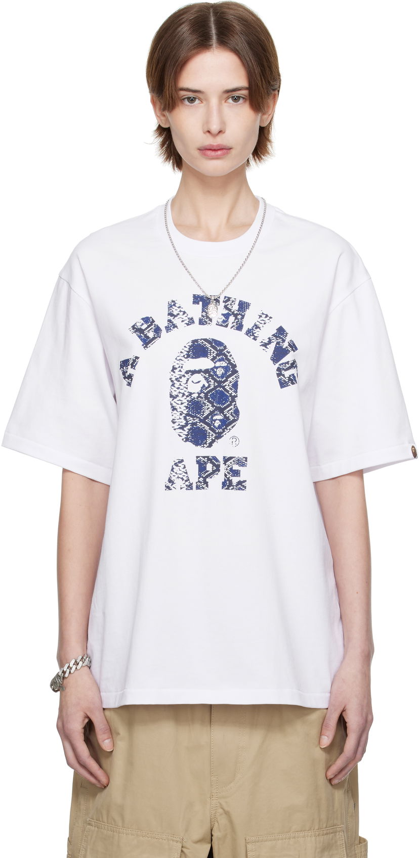 Majica BAPE A Bathing Ape Exclusive Printed T-Shirt Bela | Tee