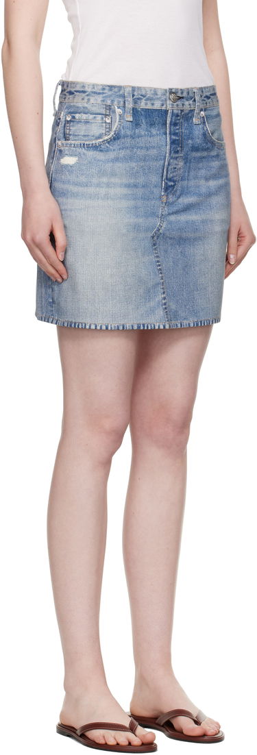 Krila rag & bone rag & bone Miramar Ponte Miniskirt Modra | WCW25PB0030703, 1