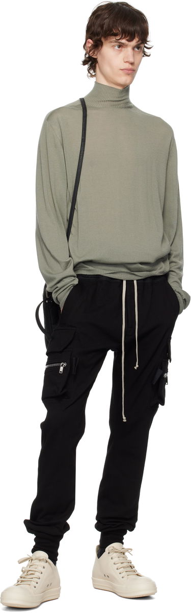 Pleteni pulover Rick Owens Rick Owens Hollywood Oversized Turtleneck Zelena | RU01E5626 WS, 3