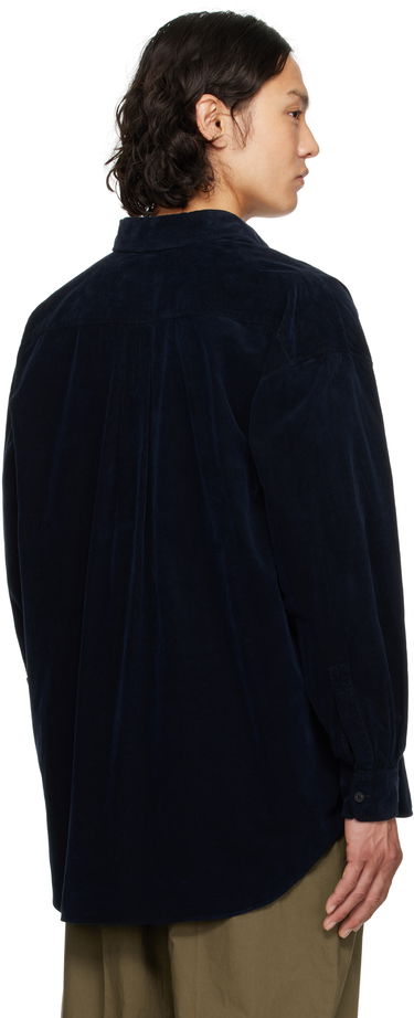 Srajce The Row The Row Lancaster Corduroy Shirt Mornarica | 882-W3737, 2