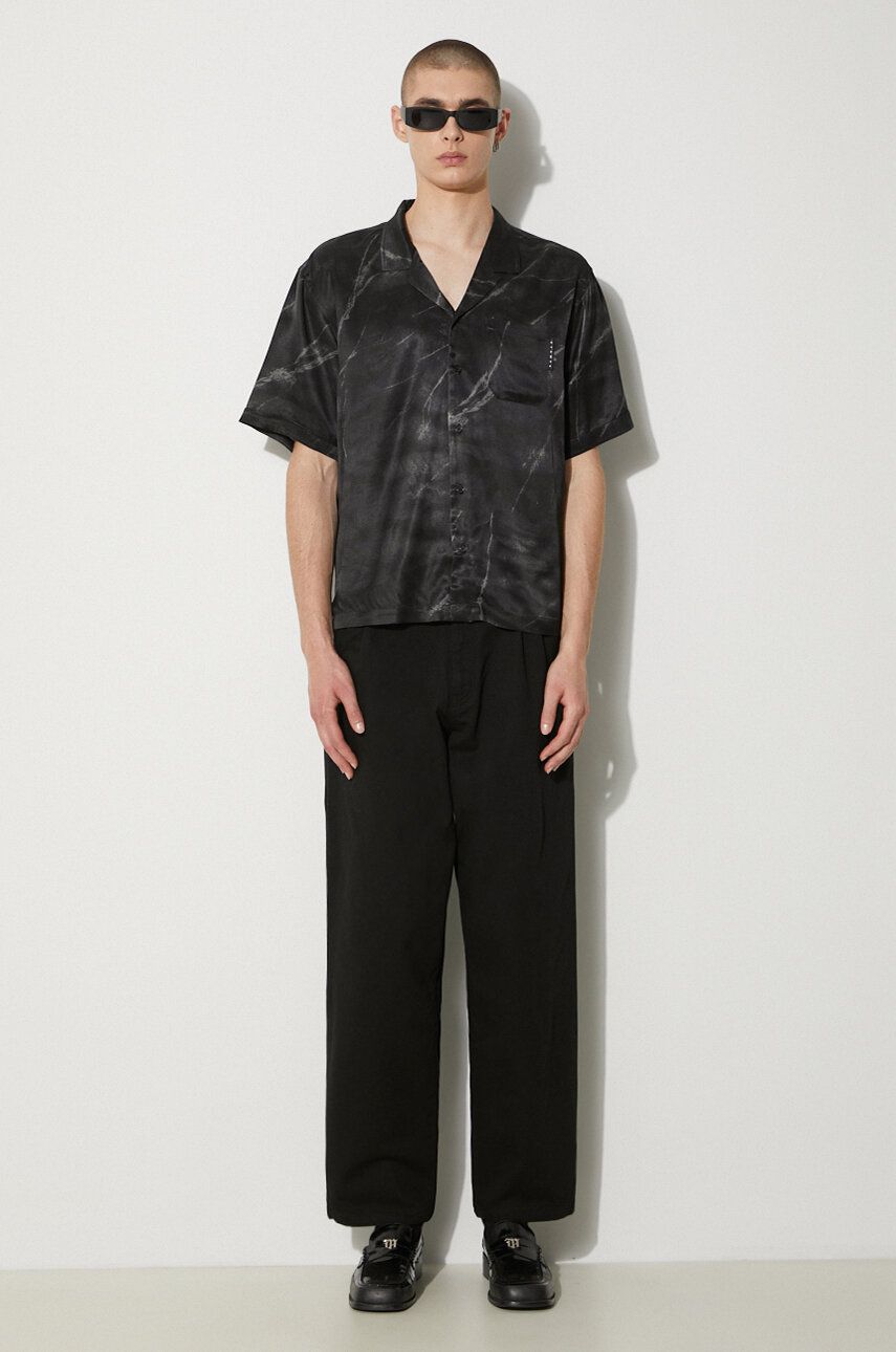 Srajce Stampd STAMPD Regular Fit Shirt with Classic Collar Črna | SLA.M3313BD.BMB, 1