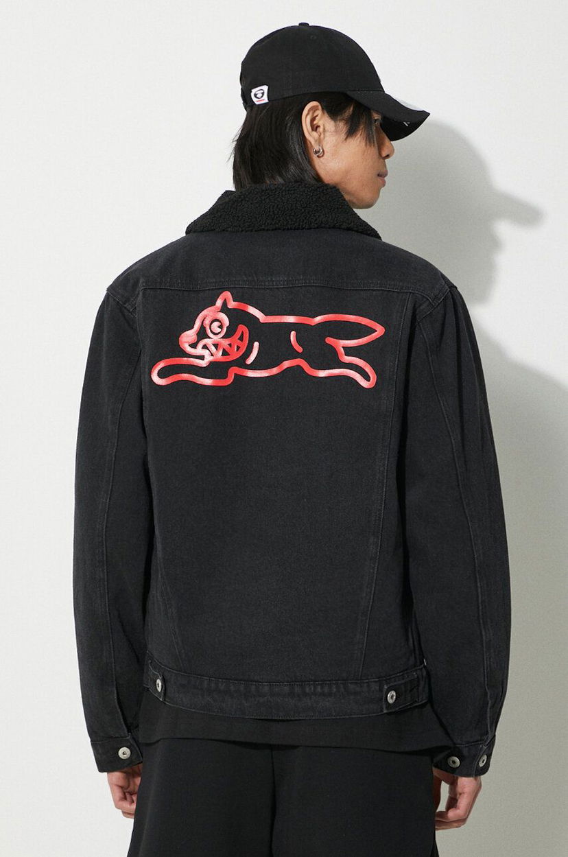 Jakna BBC IceCream ICECREAM Running Dog Sherpa Denim Jacket Črna | IC24147