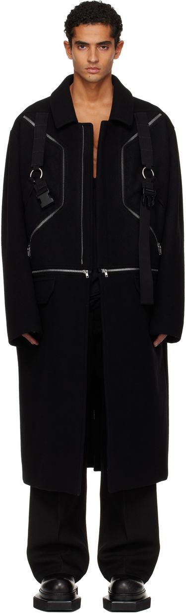 Plašči Rick Owens Concordians Blixa Jumbo Mac Coat Črna | RR02E1903 WSFER1, 0