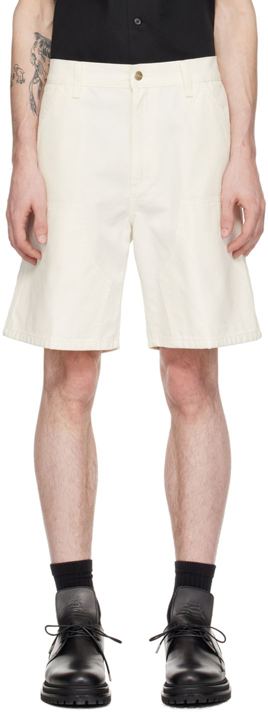 Kratke hlače Carhartt WIP Double Knee Shorts Bela | I033118