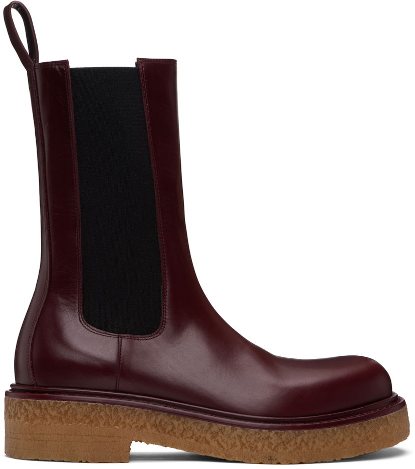 Oblačila Bottega Veneta Bottega Veneta Haddock Chelsea Boots Bordo | 806863V2WT06100