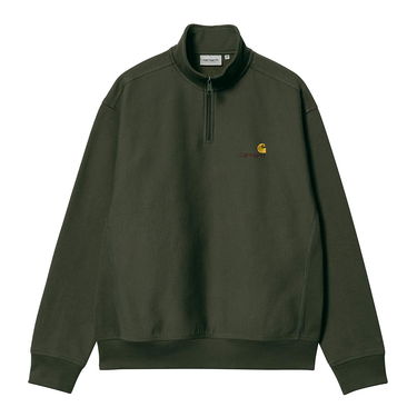 Pulover Carhartt WIP Half Zip American Script Sweat Zelena | I027014.1NQXX, 1