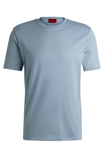 Majica BOSS Slim-Fit Mercerized Cotton Tee Modra | 50542969