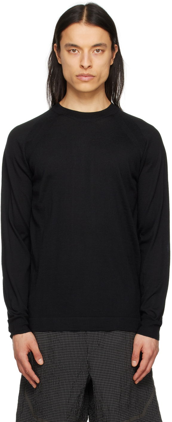 Pleteni pulover NORSE PROJECTS Norse Projects ARKTISK Crewneck Sweater Črna | N45-0538, 0