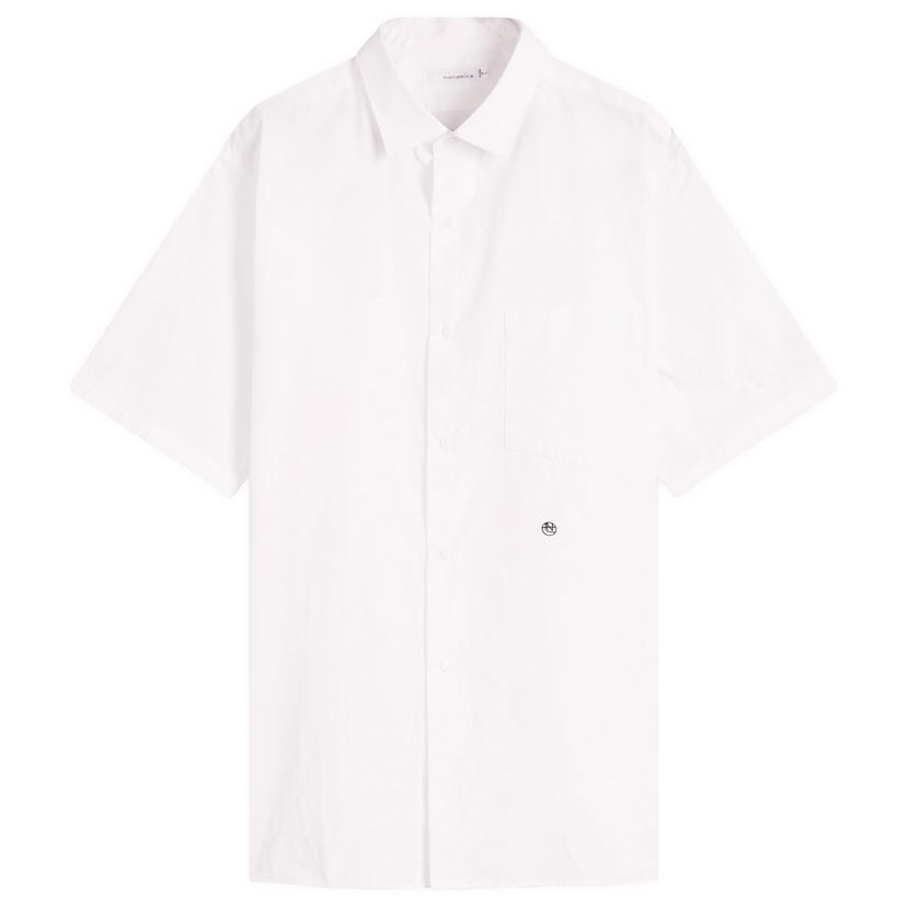 Srajce NANAMICA Nanamica Regular Collar Wind Short Sleeve Shirt, Size Large Bela | SUGS405E-OW