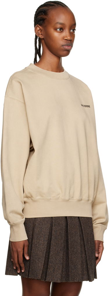 Pleteni pulover We11done Printed Sweatshirt Bež | WD-TS3-22-707-U-BG, 4
