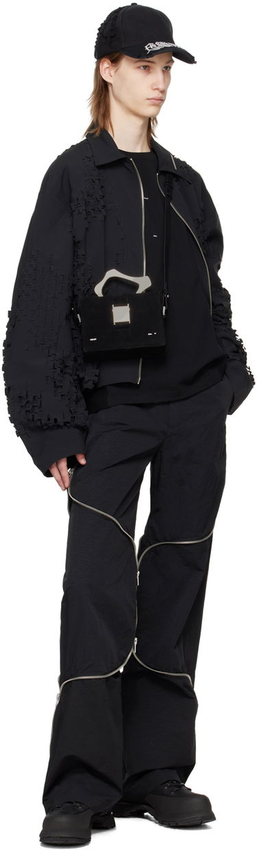 Cargo hlače HELIOT EMIL Phyllotaxis Zip Detail Trousers Črna | PRESS24_M_10_156_BLK01, 3