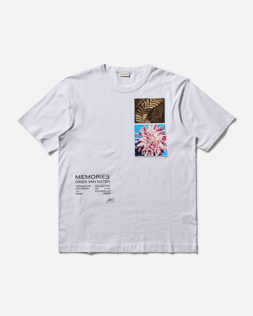 Majica Dries Van Noten Dries Van Noten Memories Print T-Shirt Bela | 251-021109-1600 1