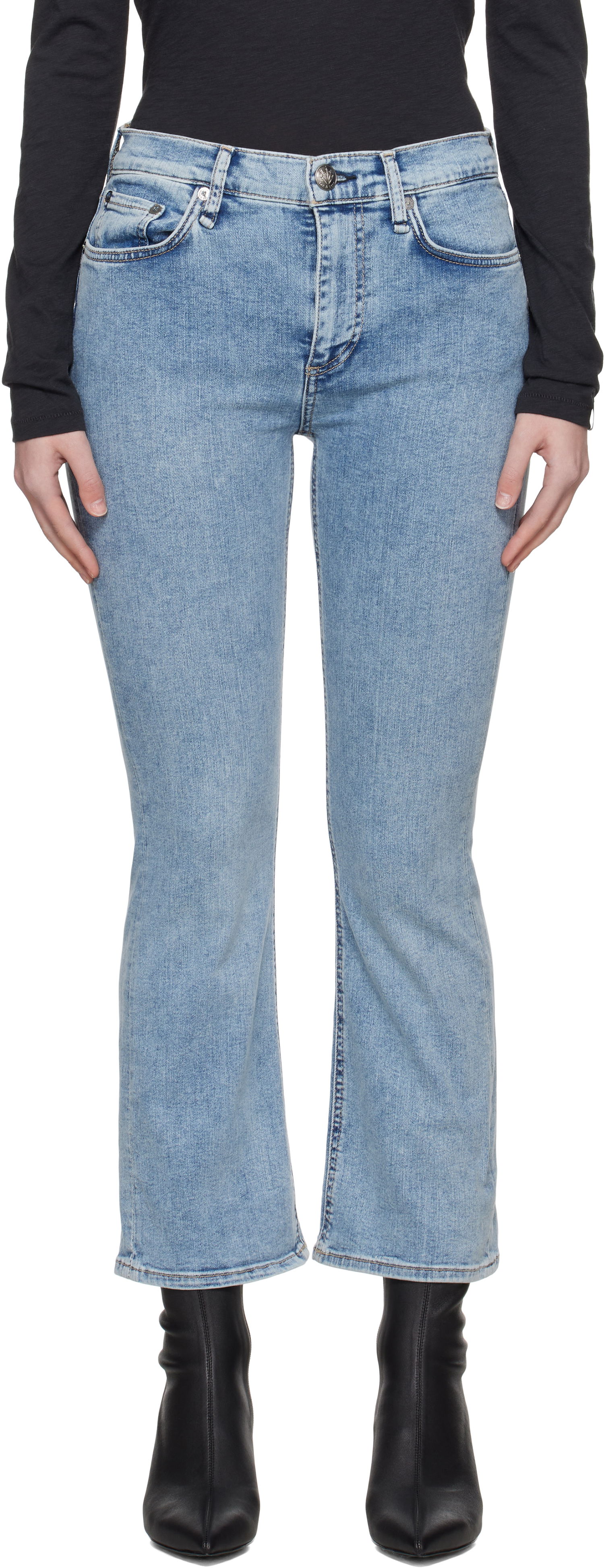 Kavbojke rag & bone Rag & Bone Epic Peyton Bootcut Jeans Modra | WDD24H2972EPSU, 0