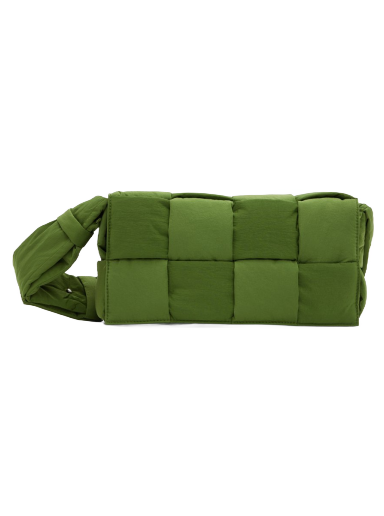 Torbice za okoli pasu Bottega Veneta Padded Tech Cassette Bag Zelena | 628951 VBO81