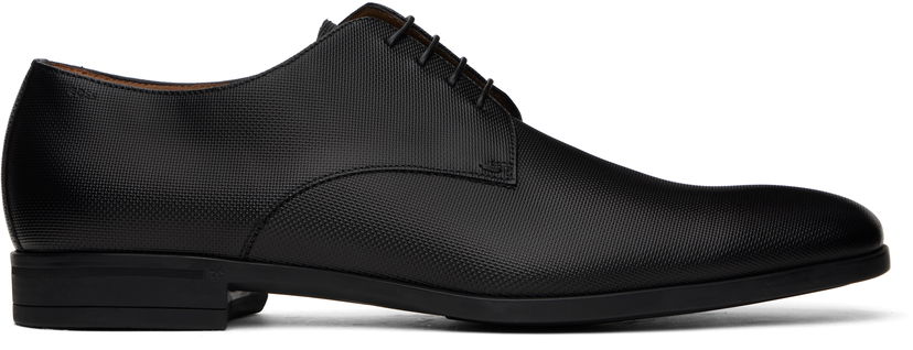 Oblačila BOSS BOSS Structured Leather Derbys Črna | 50499843