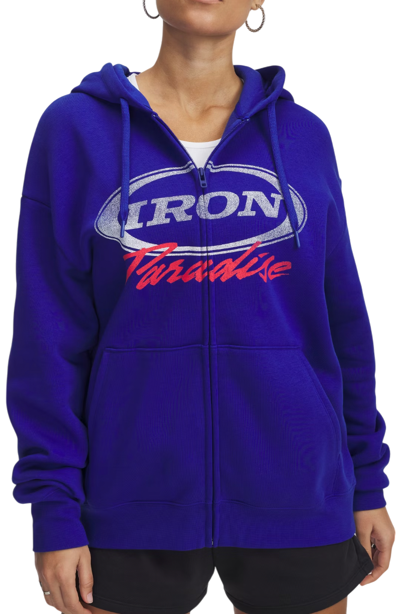 Pulover Under Armour Under Armour Project Rock Iron Paradise Full-Zip Hoodie Modra | 1389701-400