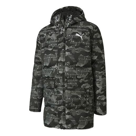Puhovka Puma Camo Down Jacket Siva | 585502-02